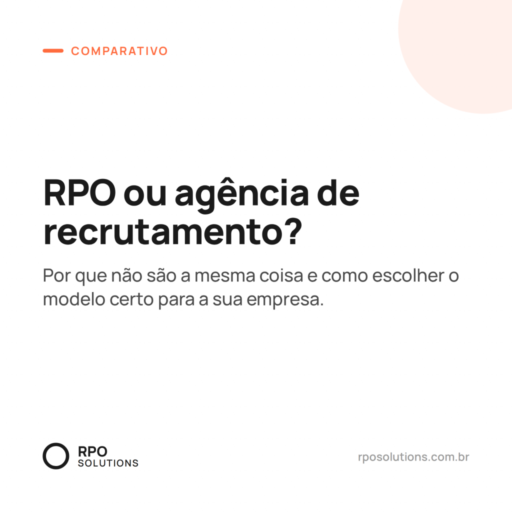 RPO x agência de recrutamento